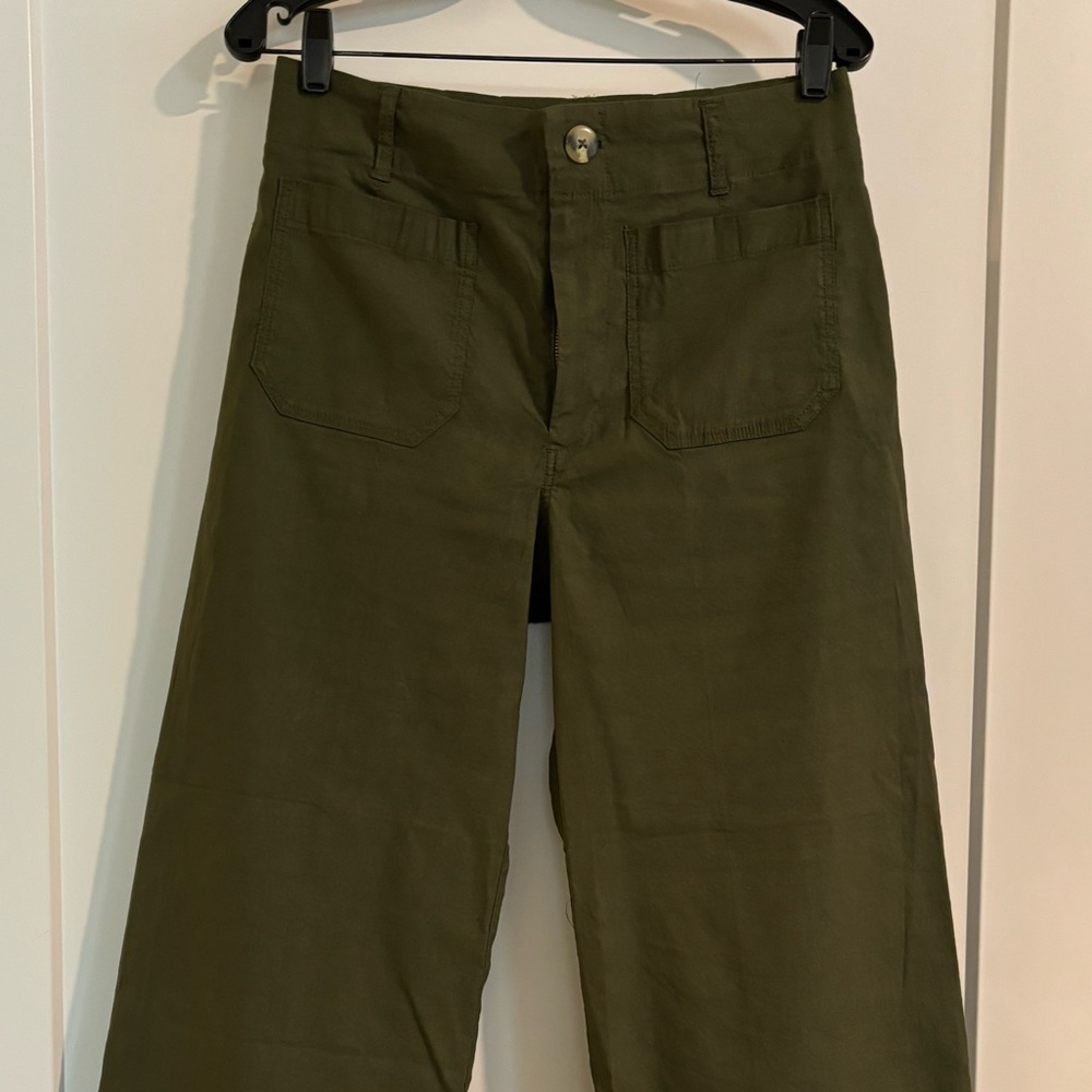Maeve, The Collette, olive light weight pants. Worn one time!!